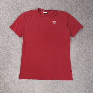 Gymstark Lightweight Activewear Logo Medium Red Short Sleeve T-Shirt